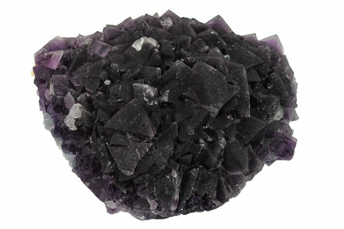Purple Octahedral Fluorite Crystal Cluster - Fluorescent! #146904